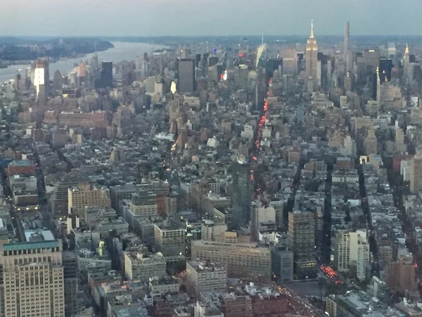 Luchtfoto van New York City — Stockfoto