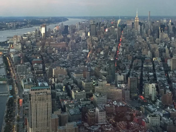 Luchtfoto van New York City — Stockfoto