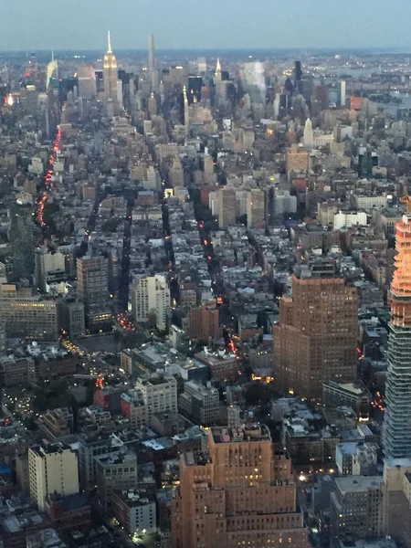 Luchtfoto van New York City — Stockfoto