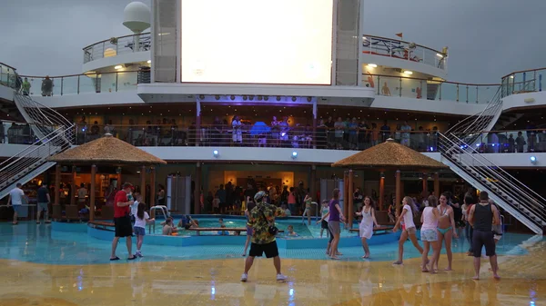 Poolside on the Carnival Breeze — Stock Photo, Image