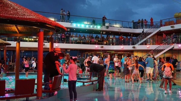 Poolside on the Carnival Breeze — Stock Photo, Image