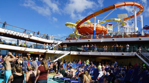 Poolside on the Carnival Breeze — Stock Photo, Image