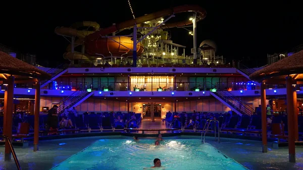 Poolside on the Carnival Breeze — Stock Photo, Image