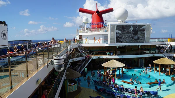 Poolside on the Carnival Breeze — Stock Photo, Image