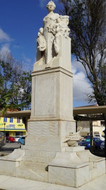 Willemstad Curacao içinde Kraliçe Wilhelmina heykeli