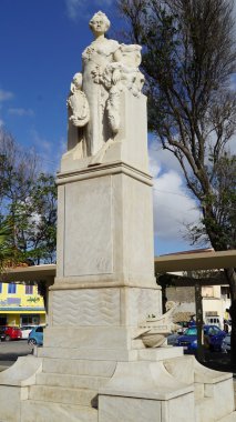 Willemstad Curacao içinde Kraliçe Wilhelmina heykeli