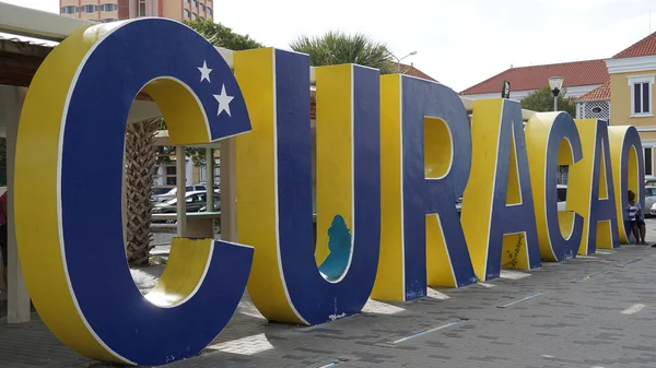 Willemstad Curacao Nov Panneau Curacao Willemstad Curaçao Nov 2015 — Photo