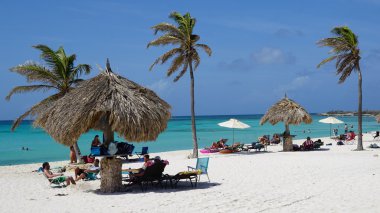 Arashi Beach in Aruba clipart