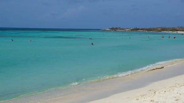 Praia de Arashi em Aruba — Fotografia de Stock