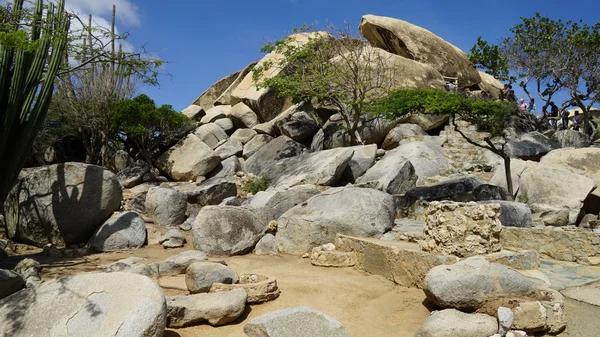 Formação Rocha Casibari em Aruba — Fotografia de Stock