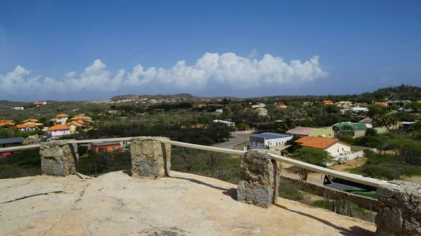 Vue depuis la formation rocheuse de Casibari à Aruba — Photo