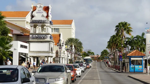 Lloyd G. Smith Boulevard ad Aruba — Foto Stock