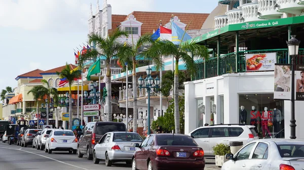 Lloyd G. Smith Boulevard ad Aruba — Foto Stock