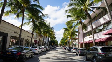 Worth Avenue in Palm Beach, Florida clipart