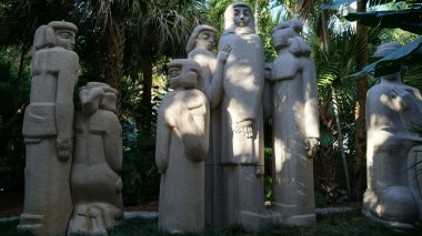 West Palm Beach, Florida 'daki Ann Norton Heykel Bahçeleri, 29 Kasım 2015' te görüldüğü gibi..