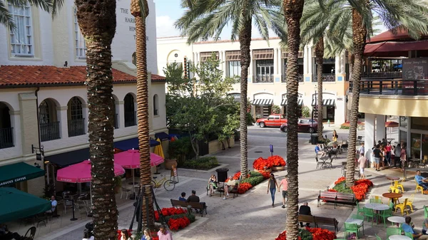 城市广场在西棕榈滩，佛罗里达州 — 图库照片