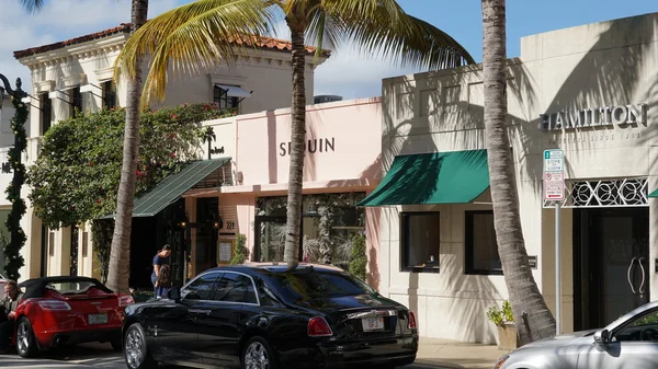 Worth Avenue in Palm Beach, Florida — Stock Photo, Image