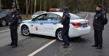 Police cars clipart