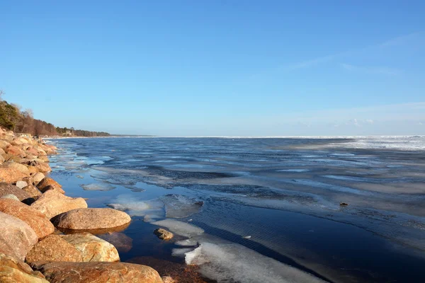 Frozen sea shore — Stock Photo, Image