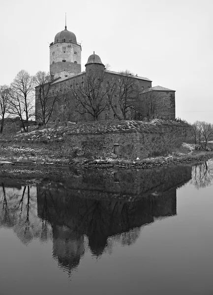 Vecchio castello svedese sull'isola di Vyborg — Foto Stock