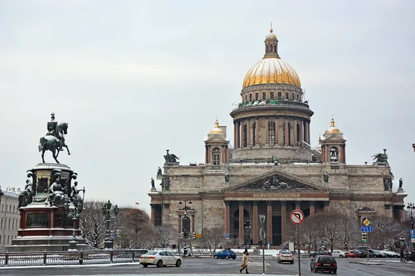 Słynna Katedra St. Isaac — Zdjęcie stockowe