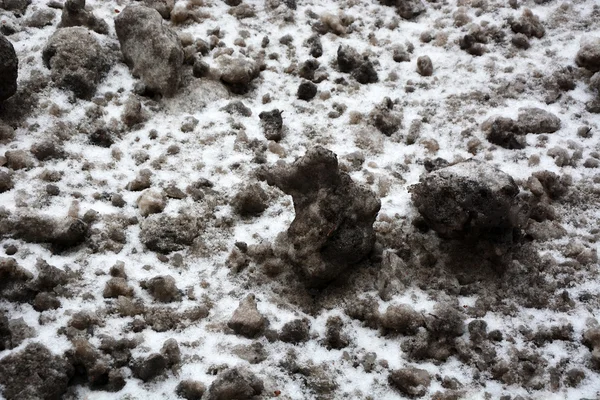 Dirty snow — Stock Photo, Image