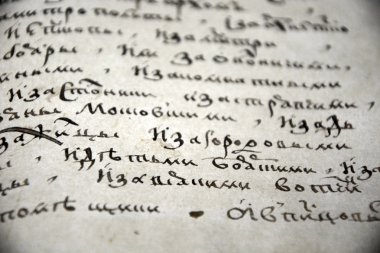 Old monks manuscript clipart