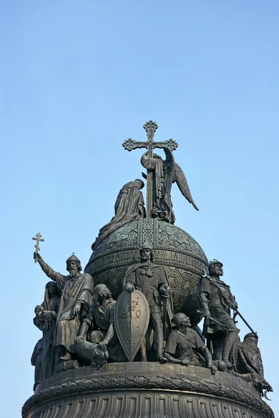 Detalj av Monument till millennieskiftet av Ryssland — Stockfoto