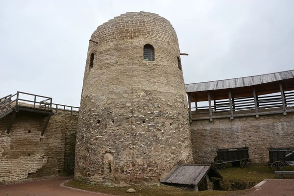 Antica fortezza russa Fortezza di Izborsk — Foto Stock