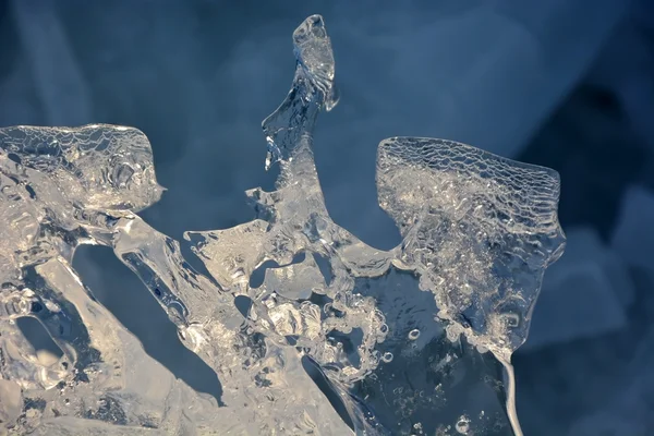 氷パターンのクローズ アップ — ストック写真
