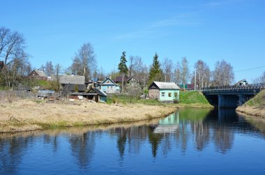Staraya Ladoga'da Ladozhka nehri (Elena nehri)