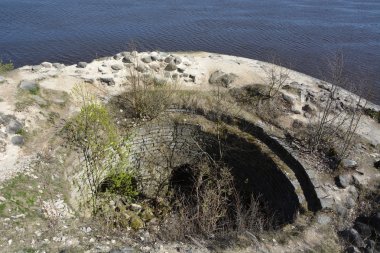 Ruins of the Ancient fortress in Staraya Ladoga