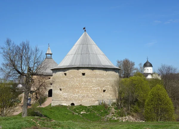 Стародавня фортеця в стара Ладозька — стокове фото