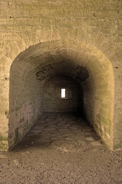 Muro della fortezza a tono seppia — Foto Stock