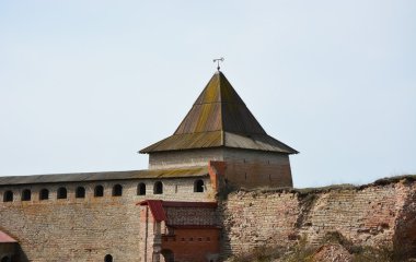Gosudareva tower of the fortress at Shlisselburg city