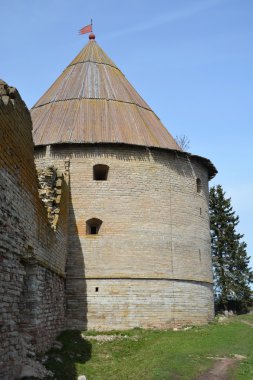 Royal tower of the fortress at Shlisselburg city