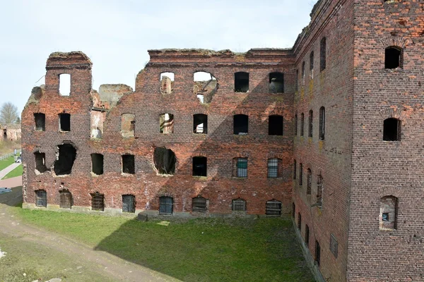 Ruins of the old prison in Oreshek fortress — Stok fotoğraf