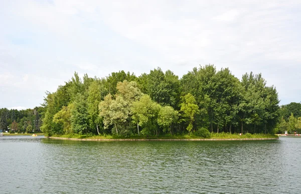 Île verte dans la ville Moscou — Photo