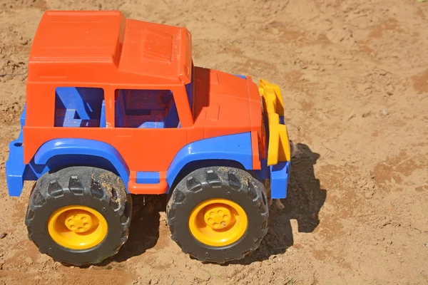 Toy car at the children sand-box