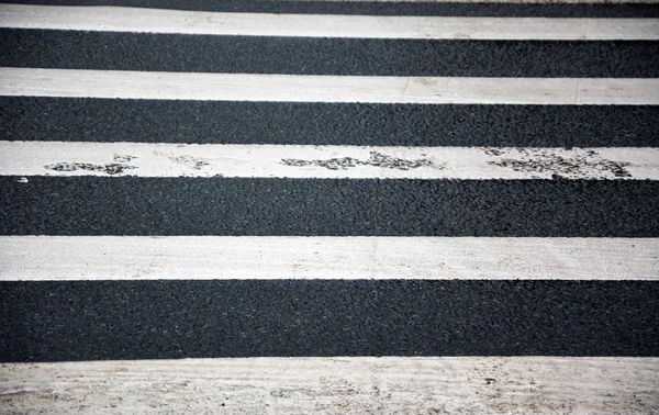 Pedestrian lines on the road — Stock Photo, Image
