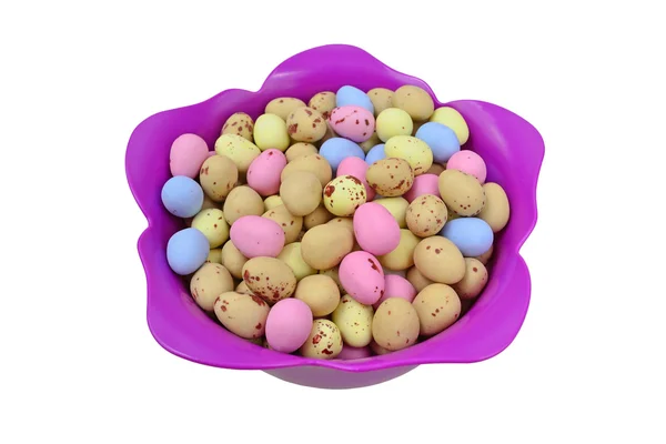 Paskalya yumurtaları bir Lale şeklindeki kase 