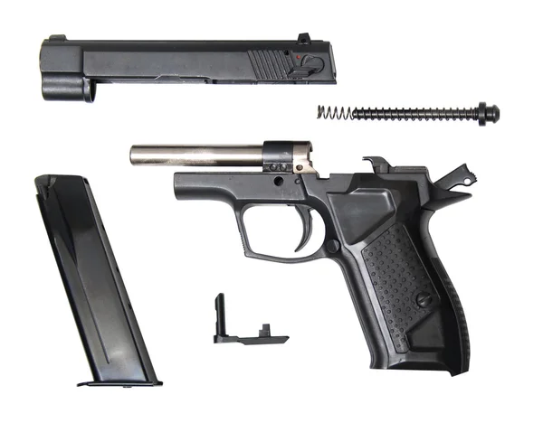 Demontované fort-12r traumatické pistole Royalty Free Stock Obrázky