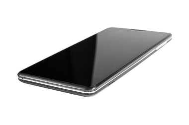 siyah smartphone izole