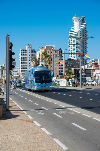 Perto da estrada do mar em Tel Aviv — Fotografia de Stock