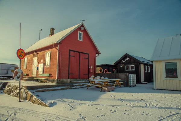 Rotes Fischerhaus — Stockfoto