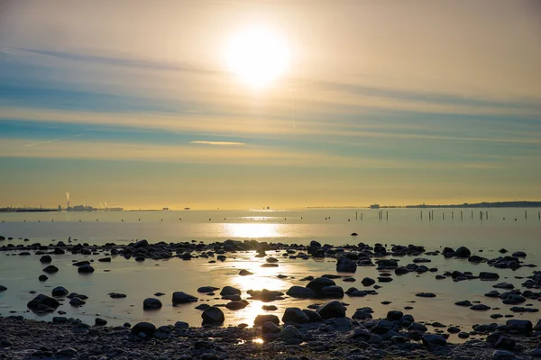 Cieśninie Oresund zimą — Zdjęcie stockowe