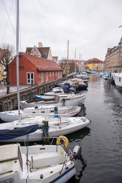 Centrum van de stad in Kopenhagen, Denemarken. — Stockfoto