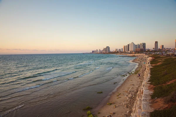 Utsikt över affärsdistriktet i Tel Aviv — Stockfoto