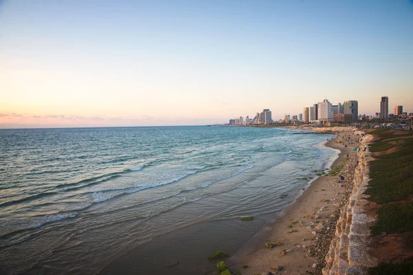 Stranden i tel aviv — Stockfoto