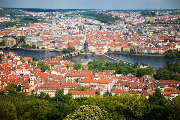 Prag vy från ovan — Stockfoto